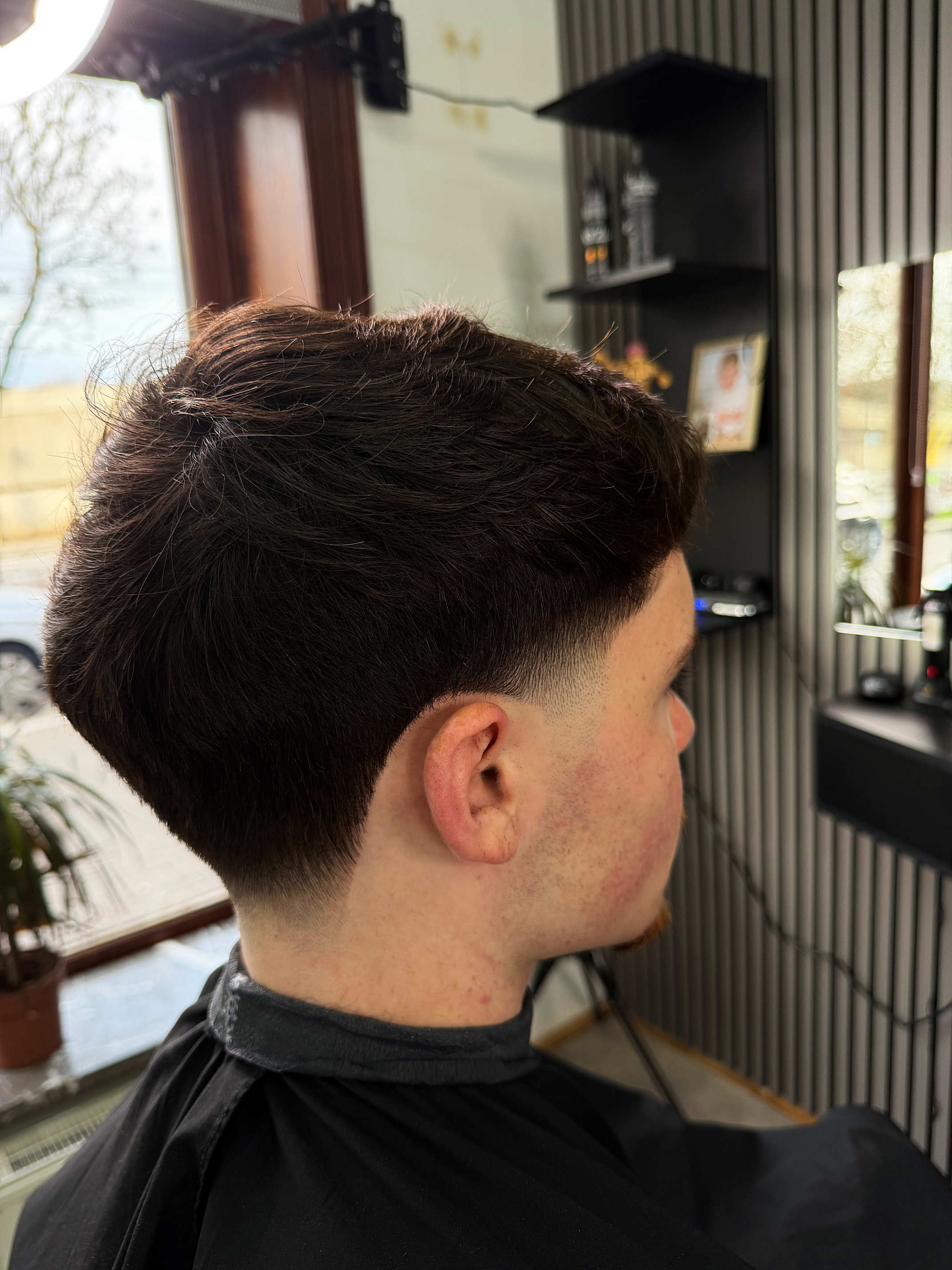 Mid taper fade
