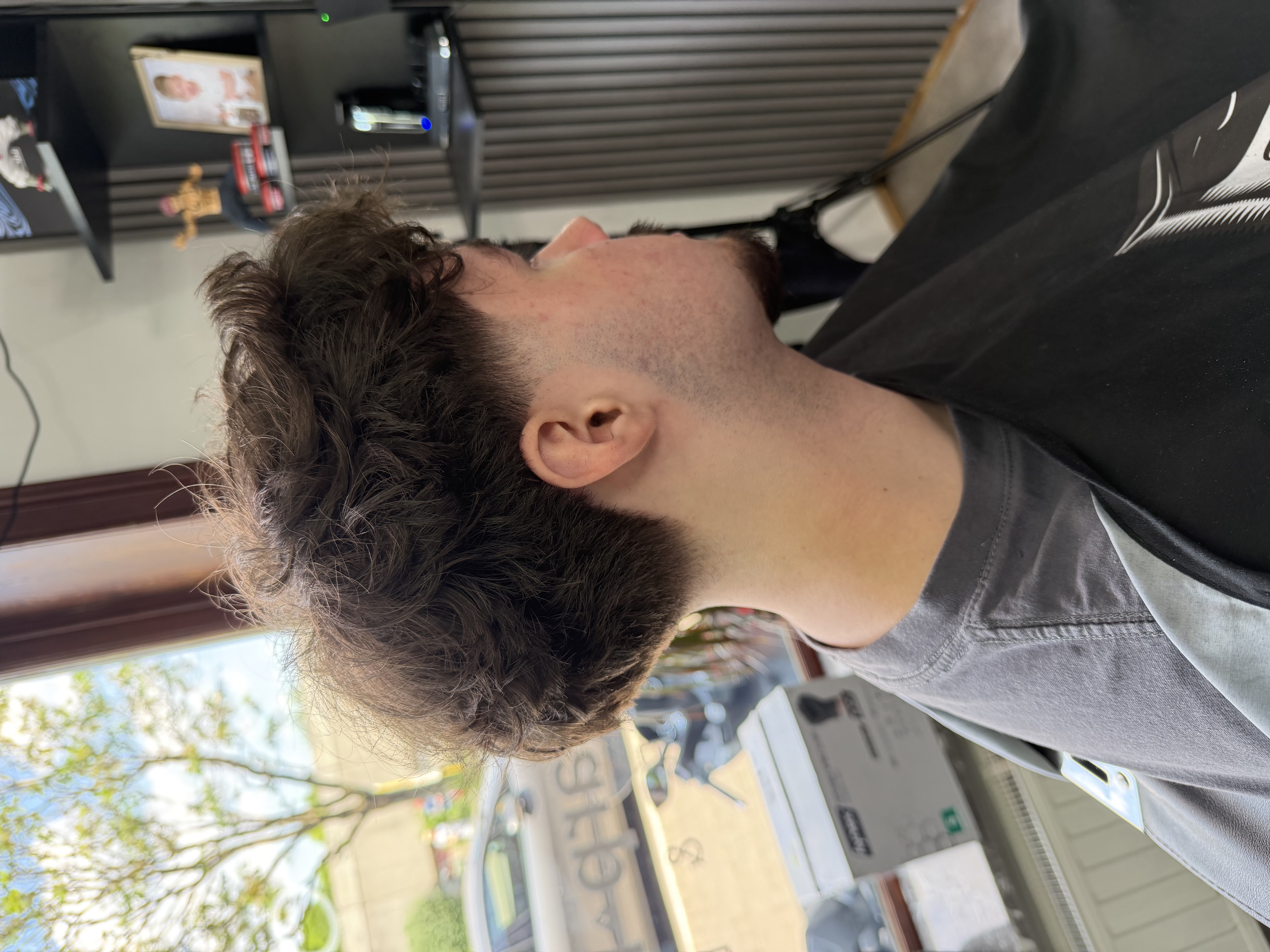 Messy taper fade